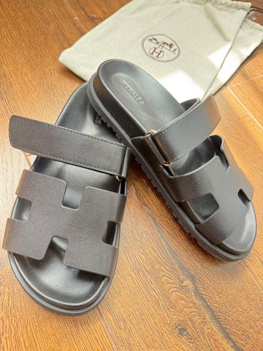 Шлепки Hermes новые Chypre