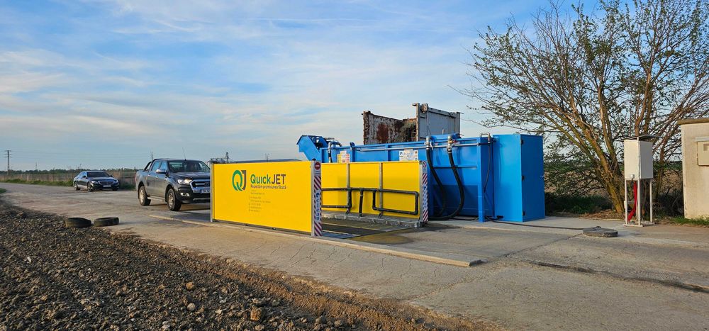 Spalator roti și sasiu camioane (santiere, zootehnie, statii betoane)