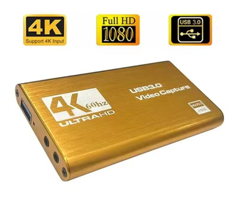 Placă de Captură Video 4K HDTV, Suportă 1080P 60FPS, USB 3.0, Plug and