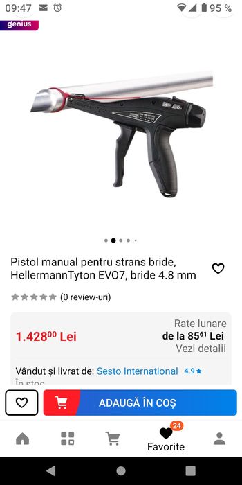 Pistol Hellermann tyton EVO7  manual bride coliere soricei