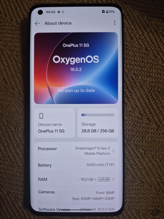 Telefon Oneplus 11 256 Gb