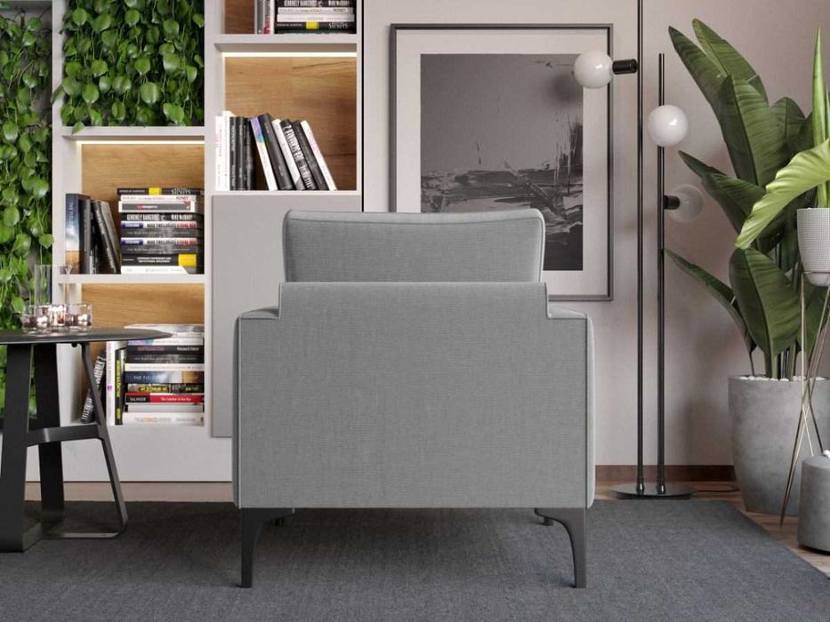 Fotoliu Rici Gri Deschis - Transport Gratuit in 4-10 zile