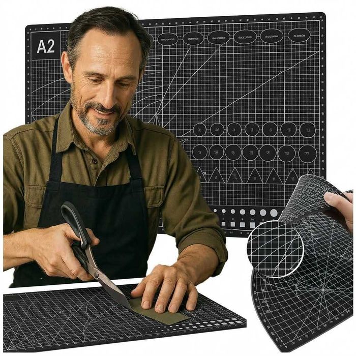 Planseta de Taiere Auto-regenerabila A2 cu 2 Fete Negru 45x60 cm