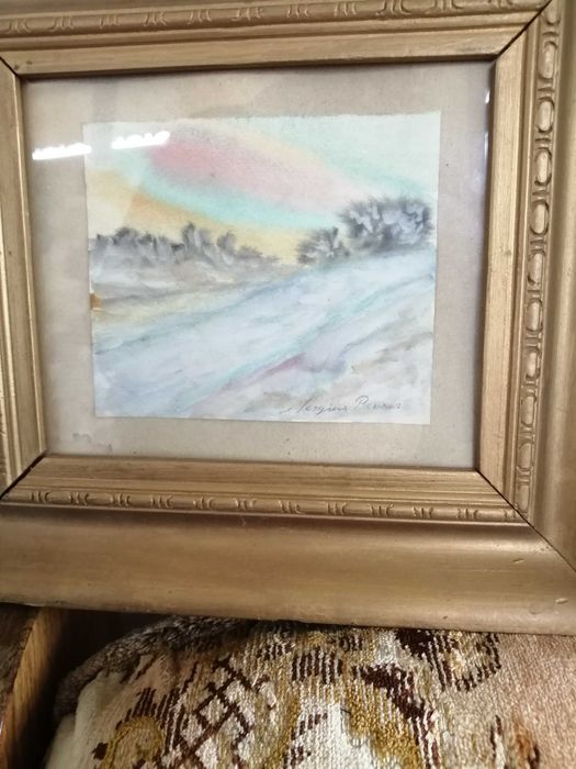 Pictură Acuarelă Sergius Pauser (1896-1970) - Original, Autentic