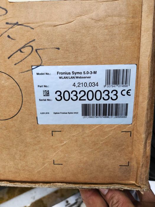Invertoare Fronius Symo 5.0-3-M / GEN 24 ,noi in cutie.