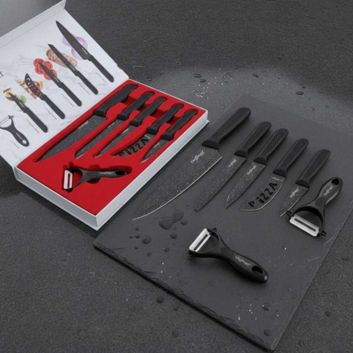 Комплект кухненски ножове 6 части, изработени от неръждаема стомана