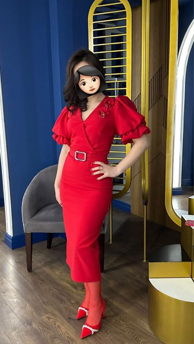 Вечерние платья , красная