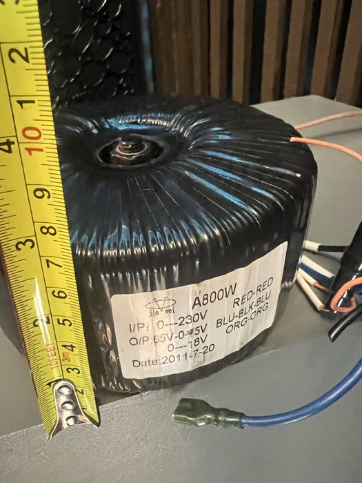 Transformator toroidal 2x65v 800w