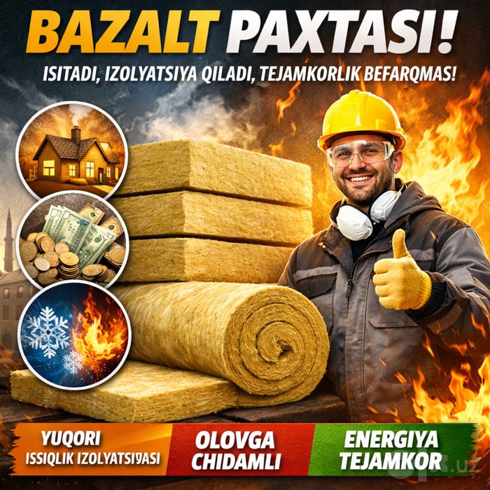 Baazalt mineral paxtasi, bazalt, bazalit, bazalt ishlab chiqrish.