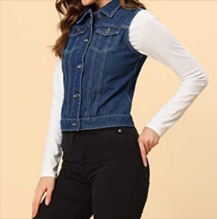 Vesta blugi albastra