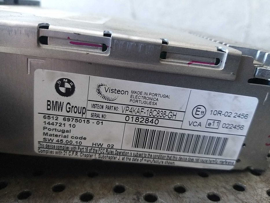 Radio cd player bmw seria 1 e87 6512697501501 vp4kaf18c838gh