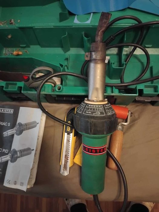 Leister Triac S Sudură plastică cu aer cald, pistol cu ​​aer cald contractabil