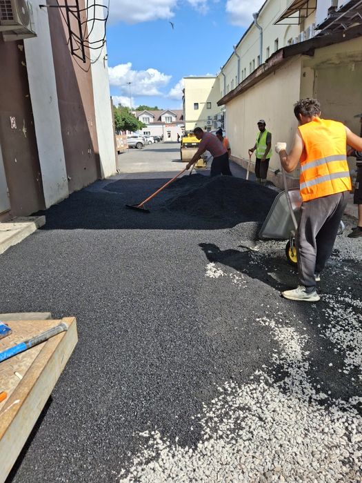 Асфальтирование, укладка асфальта