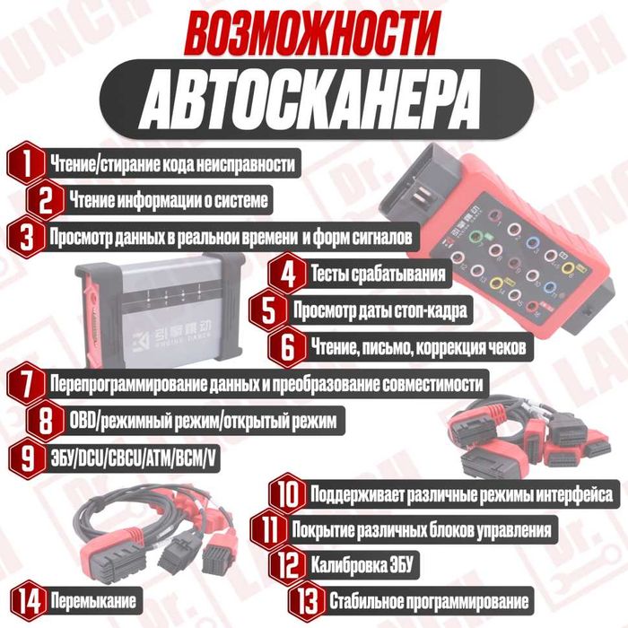 Диагнoстичecкий автocканер ЕNGINE DАNCЕ Х5