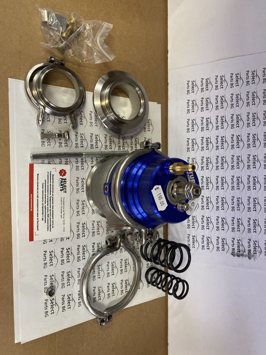 TurboWorks външен WasteGate 50mm  1.6 Bar V-Band син