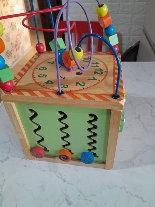 Cub educativ din lemn 20/22/35 cm