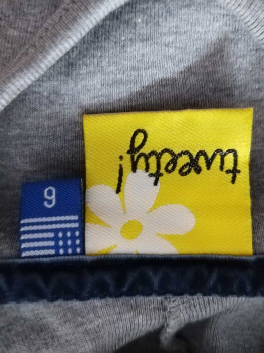 Rochita gri cu gluga imprimeu Tweety