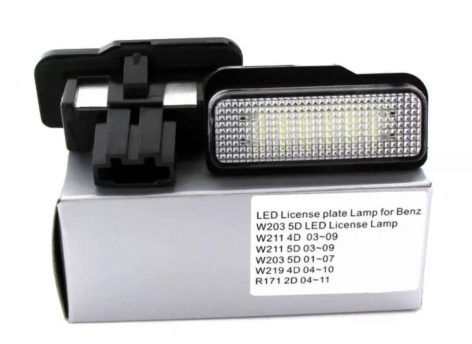 Set 2 lampi LED numar dedicate Mercedes W203/W211/W219/R171 C / E Clas