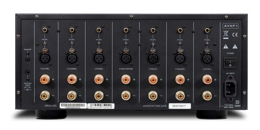 Poweramp Nakamichi 7 canale, 7x110W/8ohm reali