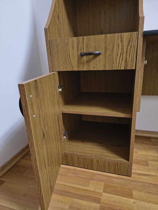 Birou cu bibliotecă încorporată 2 in 1