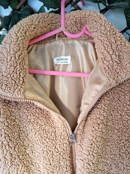 Jachetă călduroasă fleece / teddy MiaBaby (mărimea 116-122 cm
