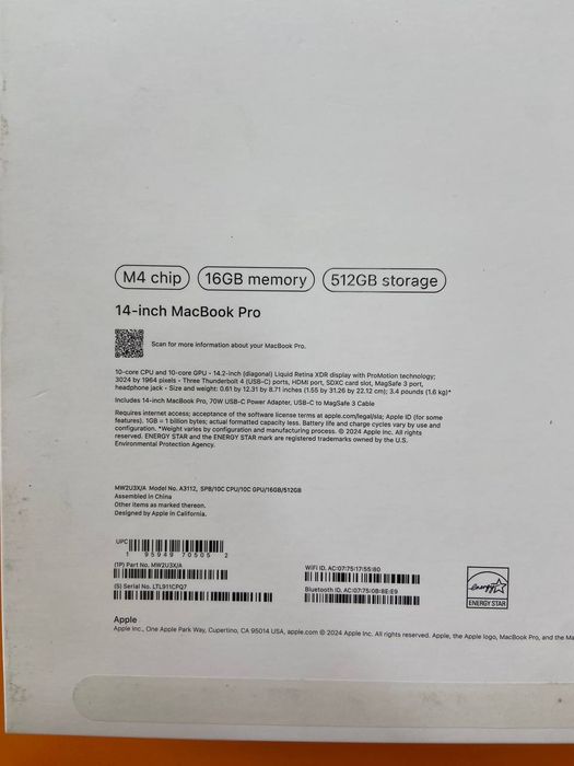 Продается Macbook pro m4