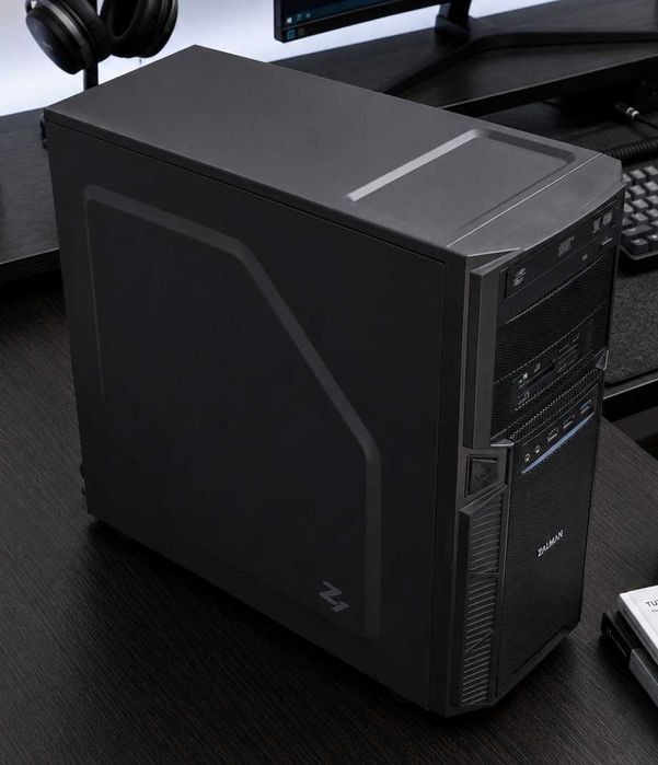 Продавам настолен компютър който става и за игри / i5-7400 / 16GB RAM / GTX 1050 Ti 4GB / 240SSD + 1TB HDD / 550W Захранване be quiet! / Кутия Zalman