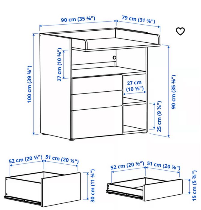 Masa de schimbat bebe