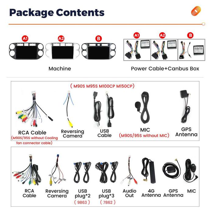Navigatie Android 14 VW TIGUAN 2008+ Waze CarPlay YouTube + CAMERA