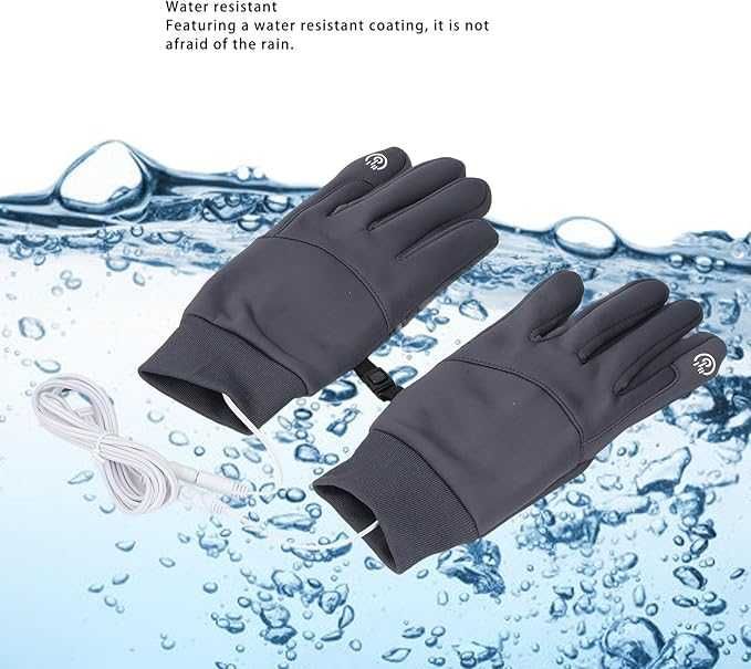 USB отопляеми ръкавици с контролер и 3 степени на топлина (37/40/45°C)