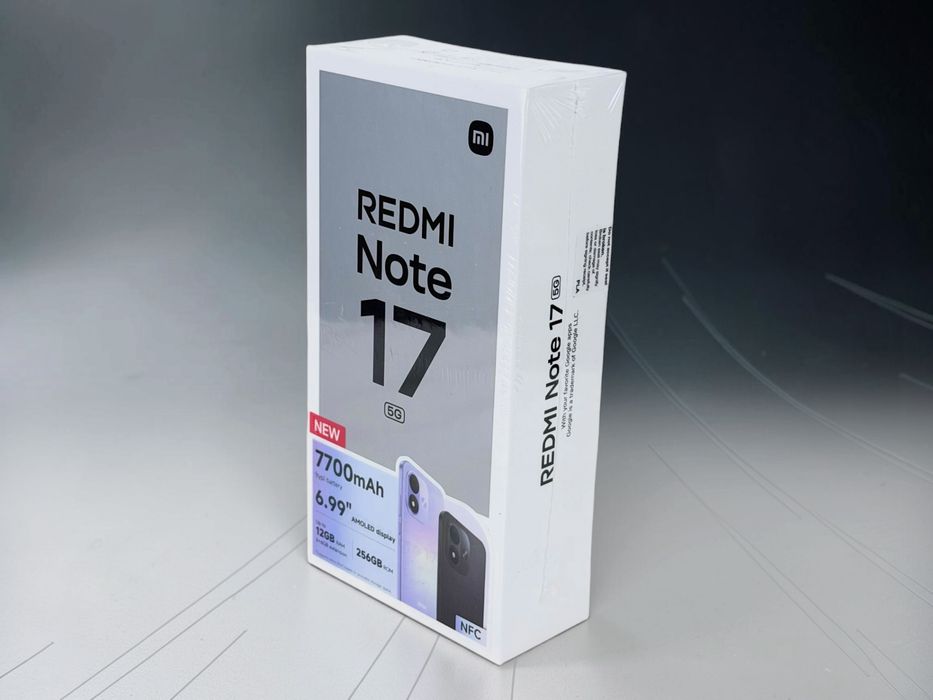 НОВ! Xiaomi Redmi Note 17 5G 256GB 6RAM Black 2г. Гаранция!