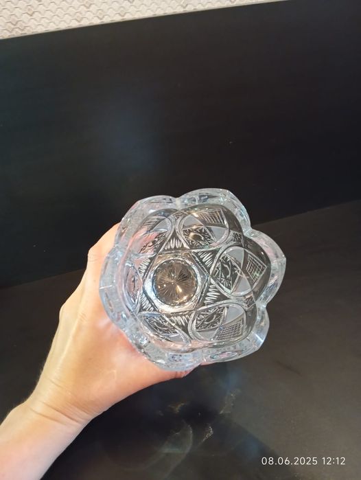 Ваза для цветов хрусталь