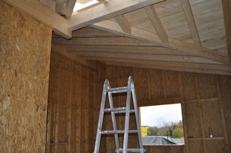 Casa din structura de lemn