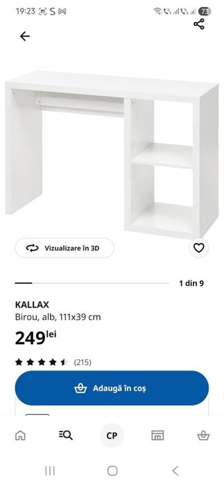 Birou alb IKEA Kallax NOU!!