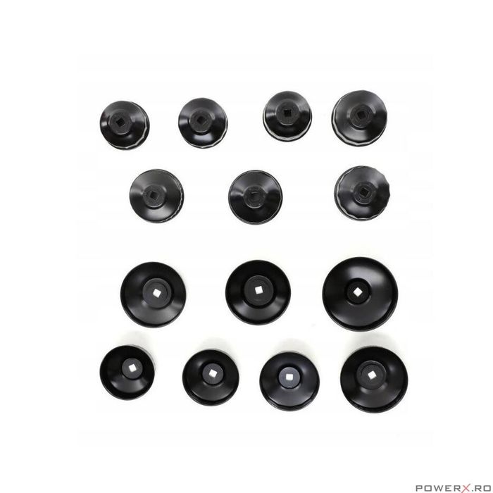 Set capace pentru filtru de ulei, 15 piese, Kraft