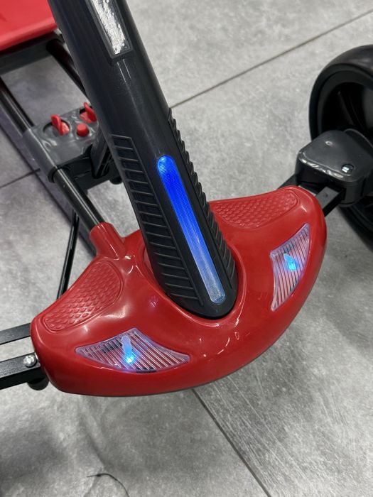 Электромобиль детский с Go-kart белый, машина детская электромобиль