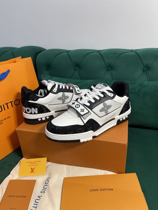 Adidasi Louis Vuitton piele naturala 100% Premium Full Box 2024