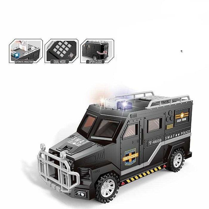 Електронна касичка Полицейски джип - 2 в 1