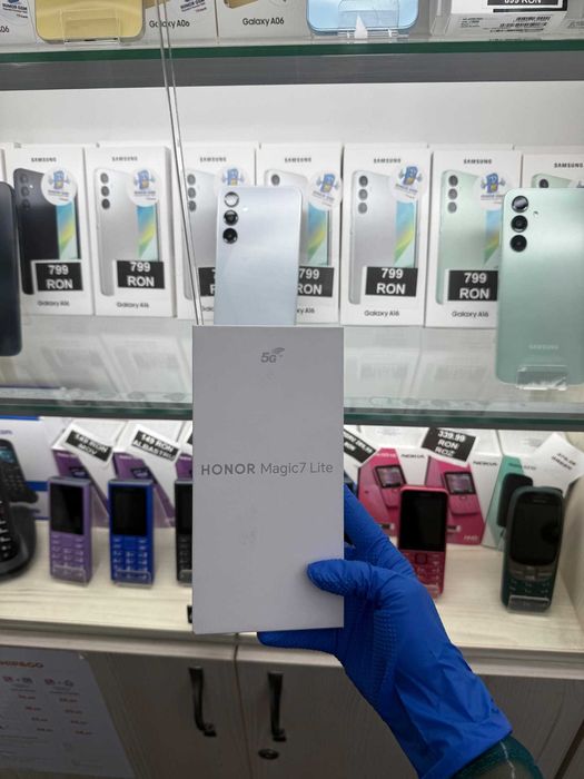 Humor GSM oferă spre vânzare / Honor Magic 7 lite / 256 GB / 8 RAM / Titanium Purple / Nou / Rate