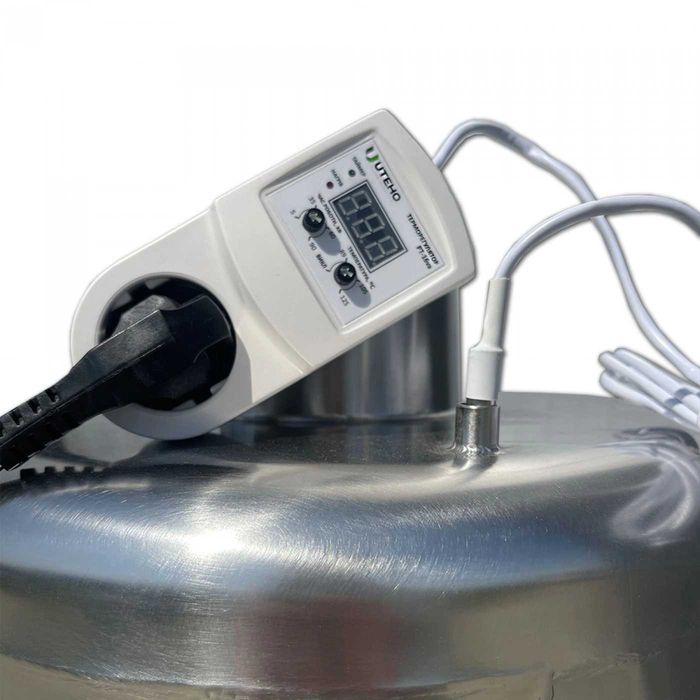 NOU Ansamblu boiler inox alimentar 90 litri cu focar (sau electric)