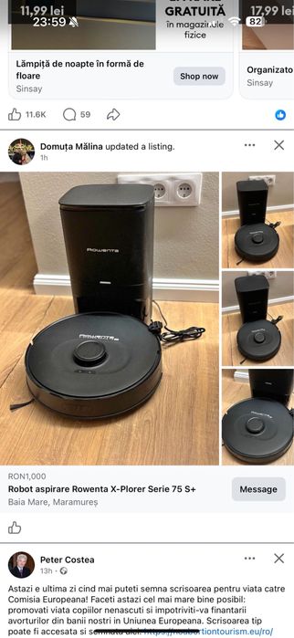 Aspirator robot Rowenta X-Plorer Serie 75S+