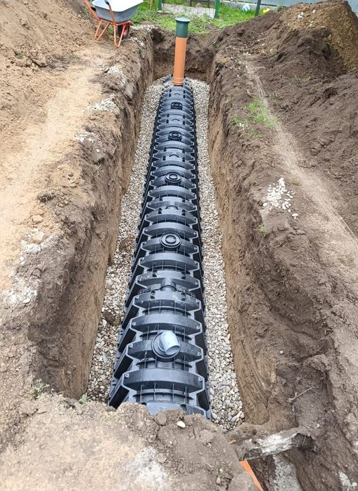 Servicii Miniexcavator - Fose septice, Canalizări, Branșamente Apă