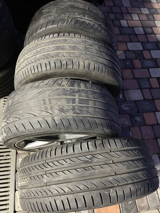 Диски разноширокие r 18 amg с резиной