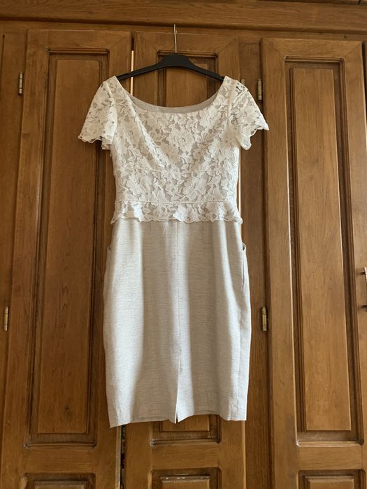 Rochie midi nude sidef, 38