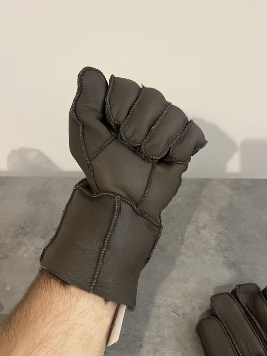 Mănuși de iarnă din piele - maro - marimi  S, M, L - noi