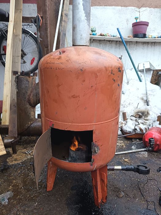 Sobă pe ulei ars consum mic și randament