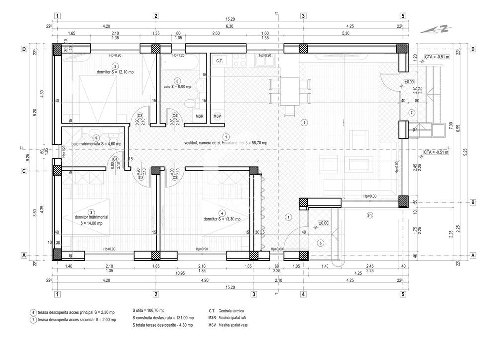Casa cu 4 camere, parter, Paulesti