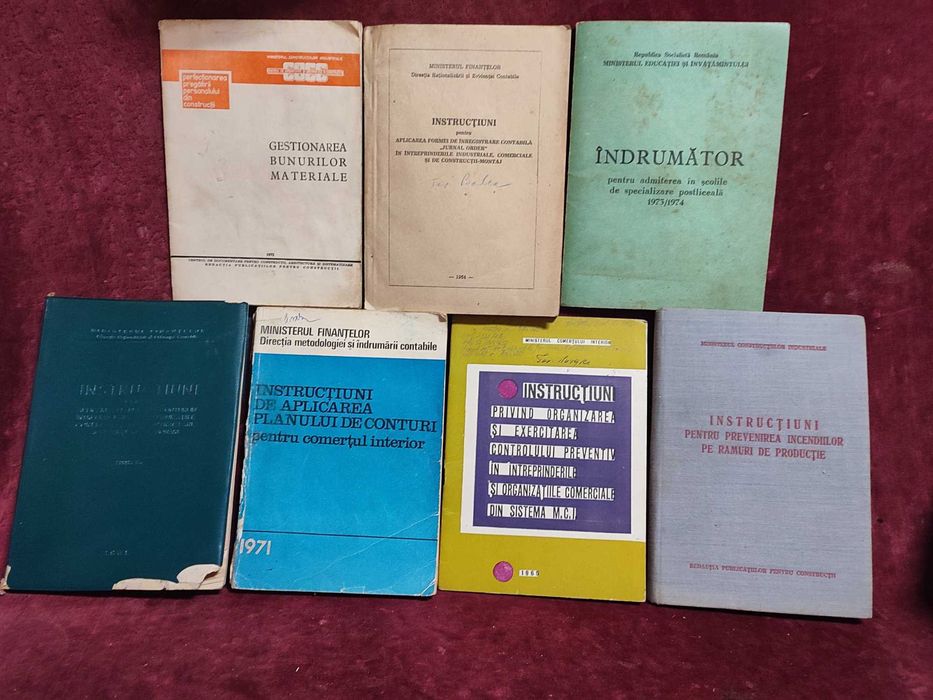 Carti tehnice, prot. muncii, legi, norme, cataloage VECHI