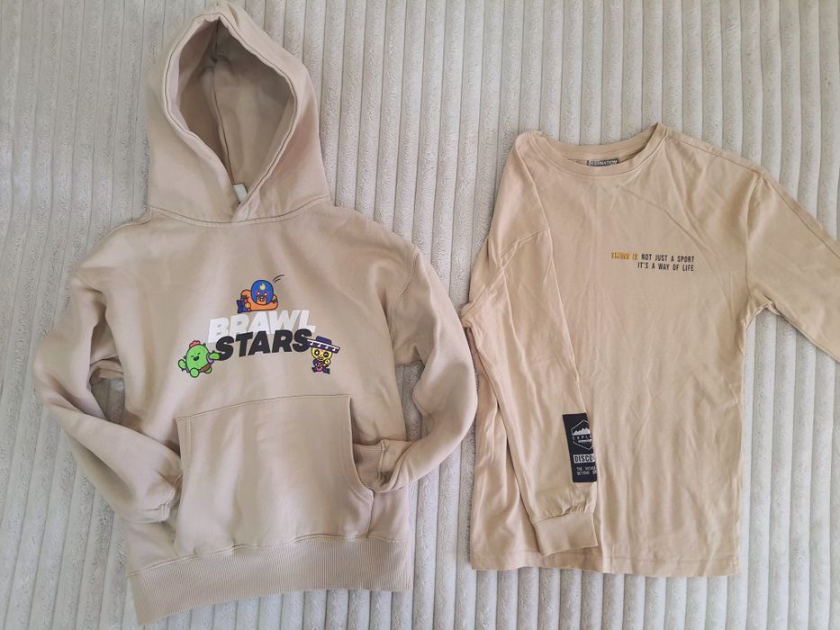 Суитшър Zara Brawl stars и блуза в същата гама 140 р-р