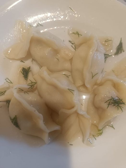 Пельмени в форме рыбок.